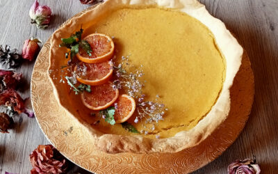 Tarte à l’orange et aux noisettes