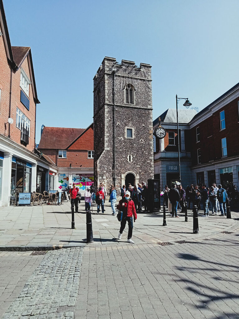 Canterbury, ville Anglaise, à l'architecture médiévale.