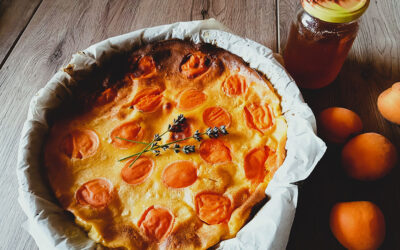 Clafoutis aux abricots et à la lavande