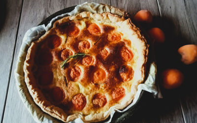 Tarte aux abricots et Romarin